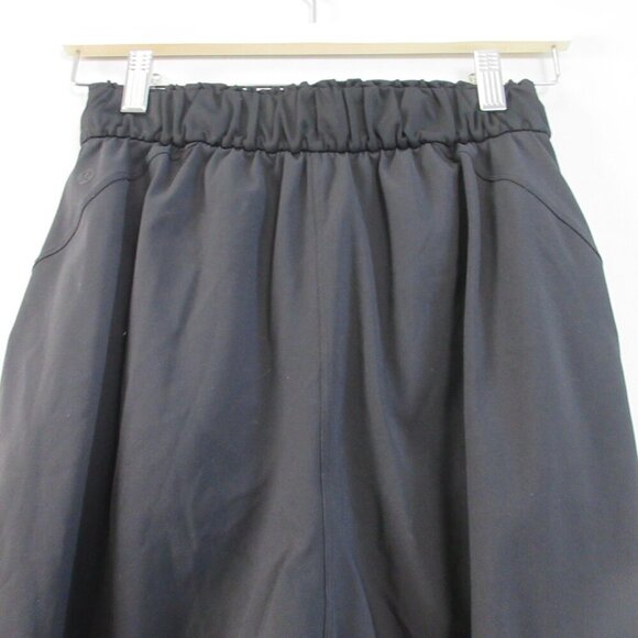 Lululemon Keep Moving Women's Crop Pants 4 Black Drawstring Pockets Travel 336 - Picture 7 of 12